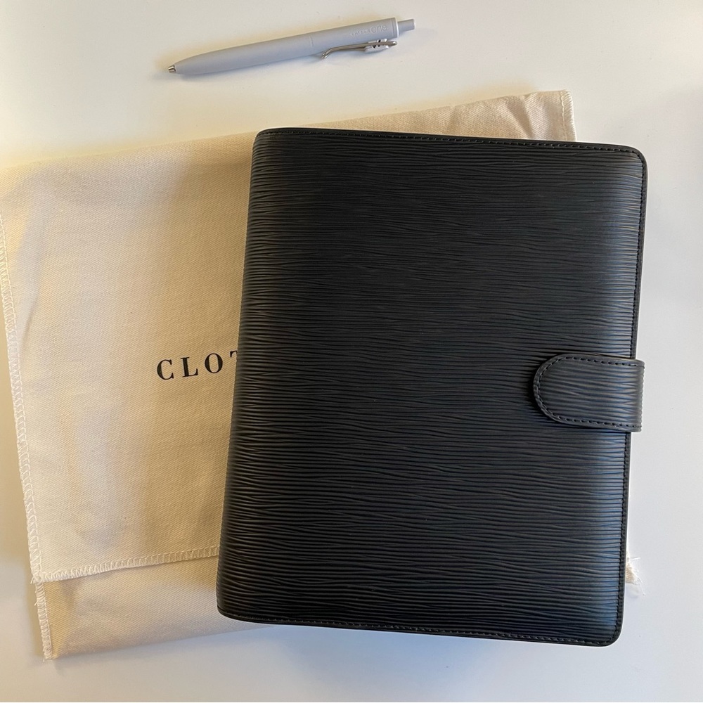 Cloth & Paper A5 Agenda Planner - Leather - Contoured - Black